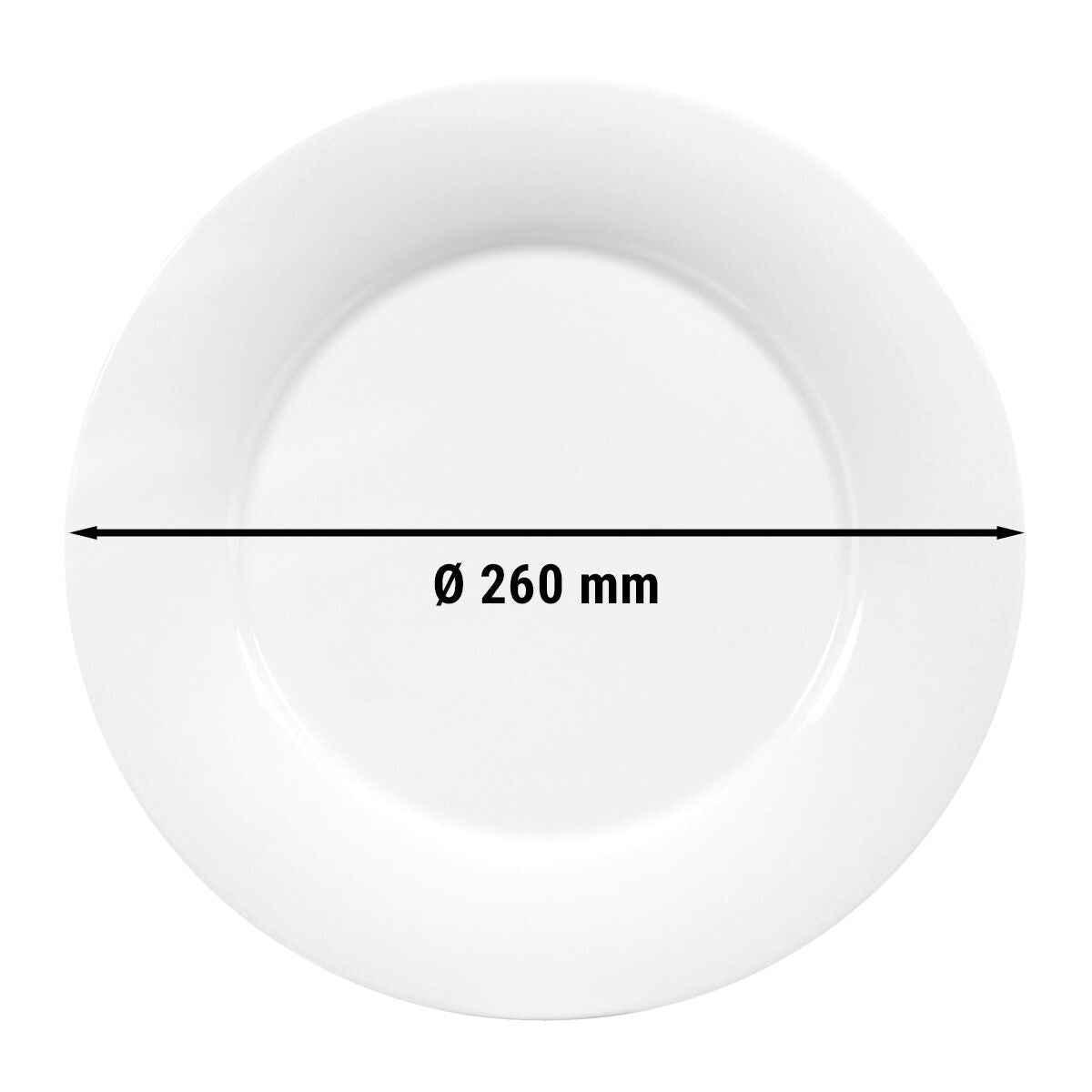 (6 kpl) SELTMANN WEIDEN | Lautanen litteä - Ø 260mm - Valkoinen/Uni