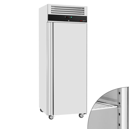 Commercial Upright Freezer Stainless steel ECO - GN 2/1 - 700L - with 1 door - On castors