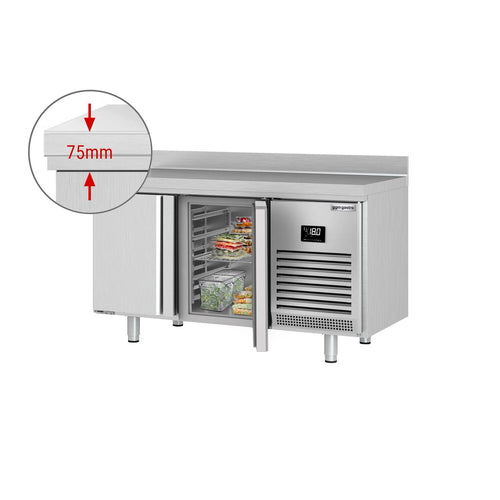 Pakastinpöytä PREMIUM PLUS - 1468x700 mm - 305 l - 2 ovea - Takakoroke
