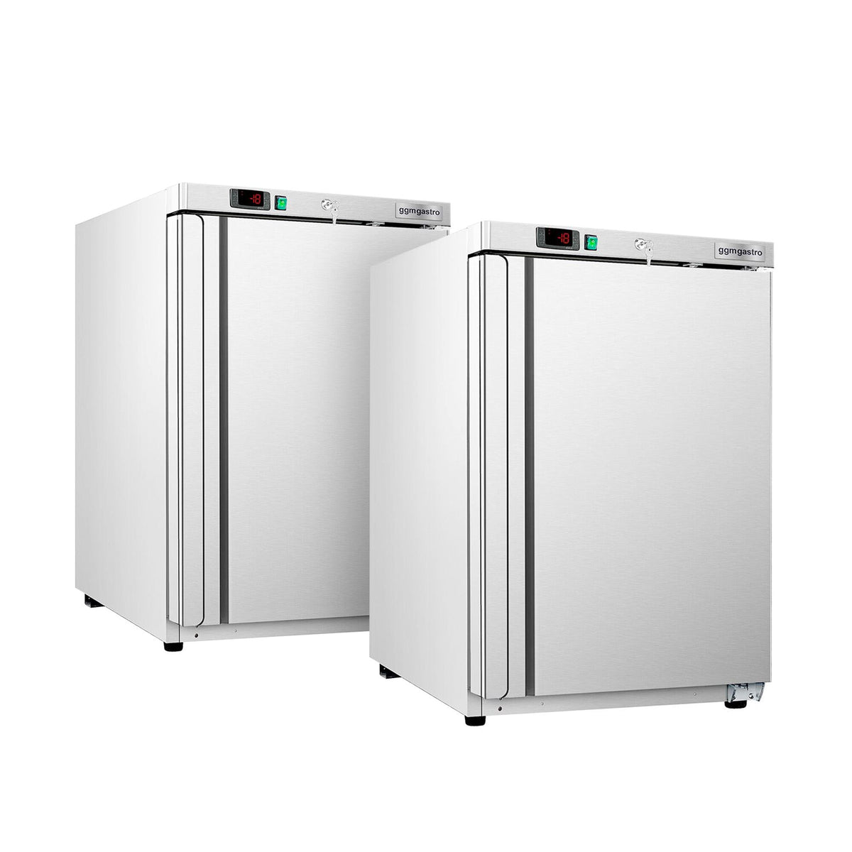 (2 kpl) Pakastin ruostumaton teräs ECO - 200 l - 1 ovi - oven sisäpinta muovia