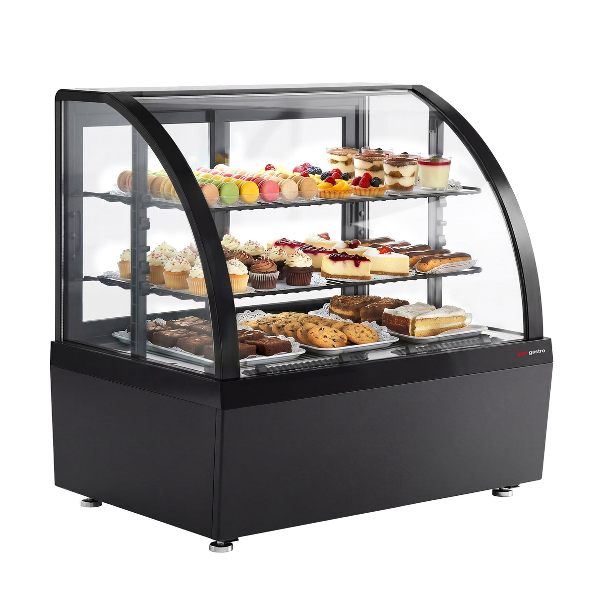 Pöydällinen kylmävitriini - 100 litraa - 705mm - 2 hyllyä - LED-valaistus