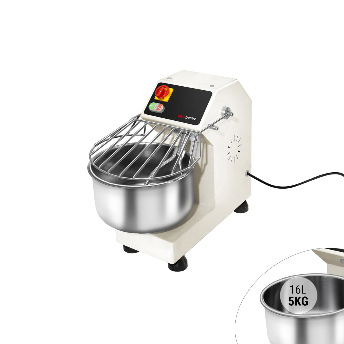 Commercial Dough Mixer - 16L / 7kg - Fixed Head & Bowl - 400V 3‑Phase