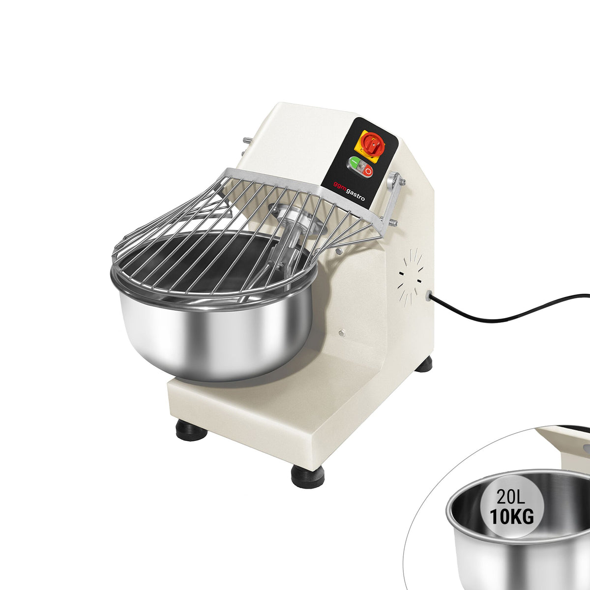 Taikinakone ammattikäyttöön - 20 l / 13 kg - 400 V