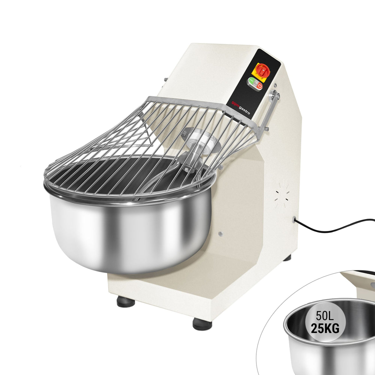 Taikinakone ammattikäyttöön - 50 l / 30 kg - 400 V
