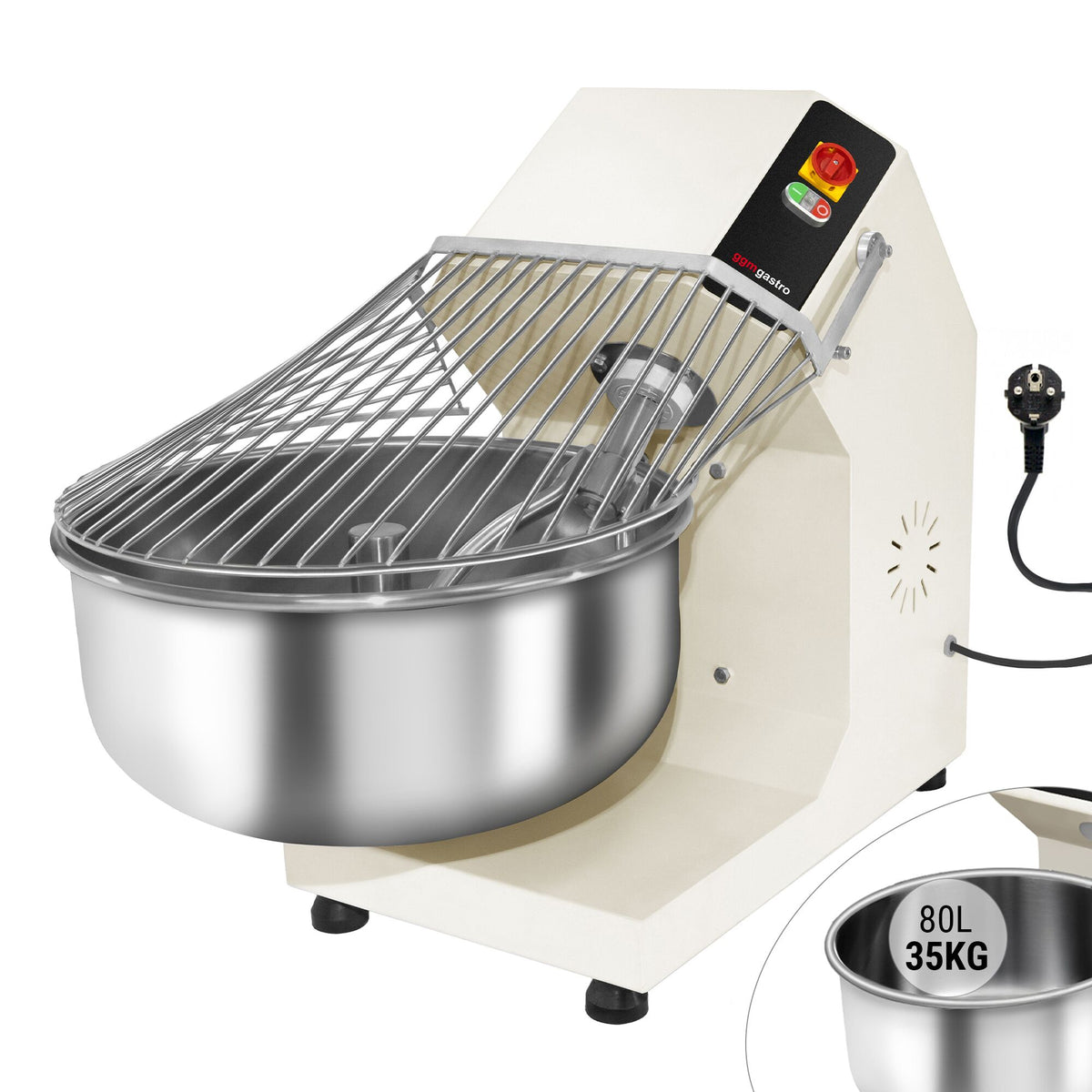 Taikinakone ammattikäyttöön - 80 l / 50 kg - 230 V