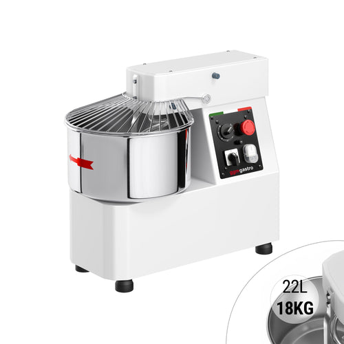 Taikinakone ammattikäyttöön - 22 l / 18 kg - 2-nopeuksinen - ajastin - 400 V