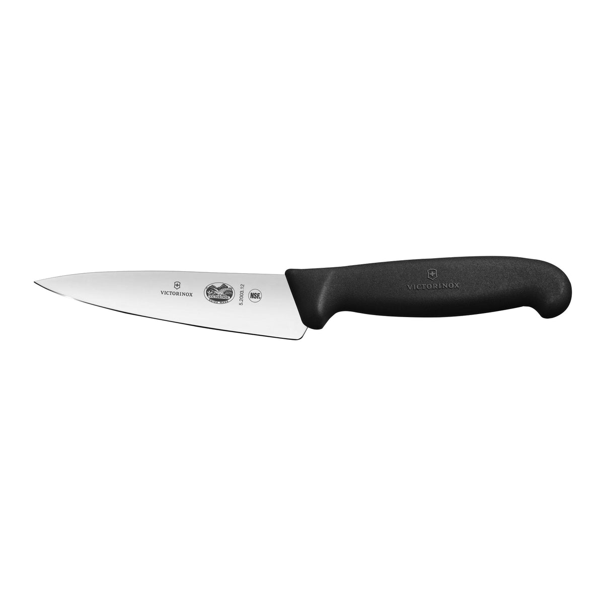 VICTORINOX | Carving Knife – 12 cm Blade - Ice-Hardened Stainless Steel - Fibrox Handle - Black