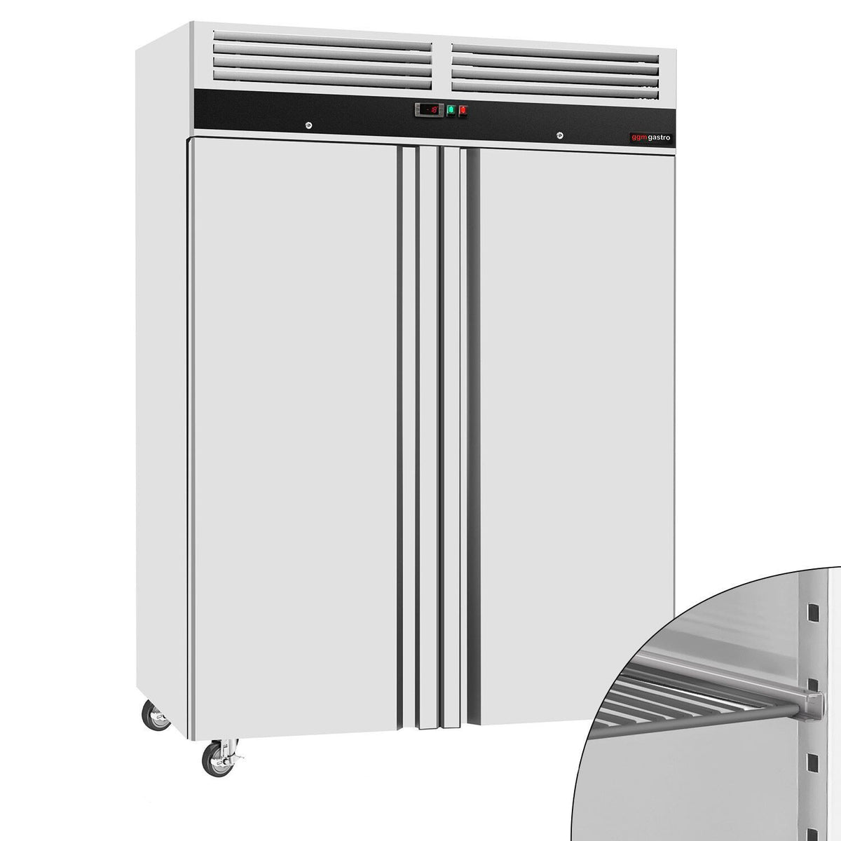 RST-pakastekaappi ECO - GN 1/1 - EN 600x400 - 1200l - jopa -18 °C - mitat 2 ovea - Musta