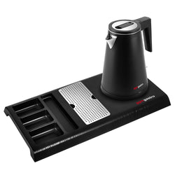 Electric kettle - 0.8 litres - 1.2 kW - incl. tea station with 4 compartments and drip tray
