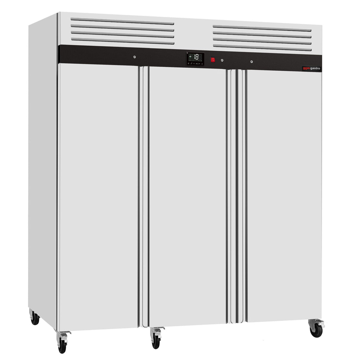 RST-pakastekaappi ECO - 1800 mm - 1590 l - -18…-22 °C - mitat 3 ovea - digitaalinen termostaatti, kiertoilmajäähdytys, R290, lukittava, 6 pyörää