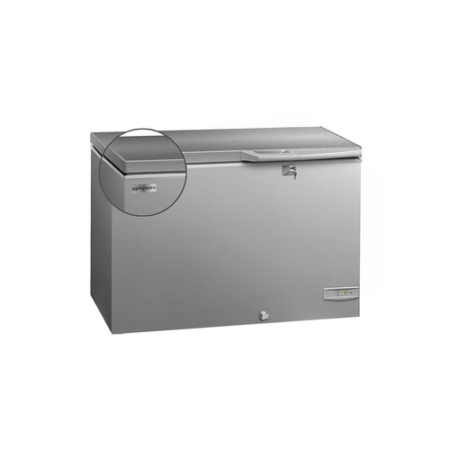 Arkkupakastin - 984x700 mm - 236 l - ruostumaton teräskansi - 1 väliseinää - sisältää väliseinät