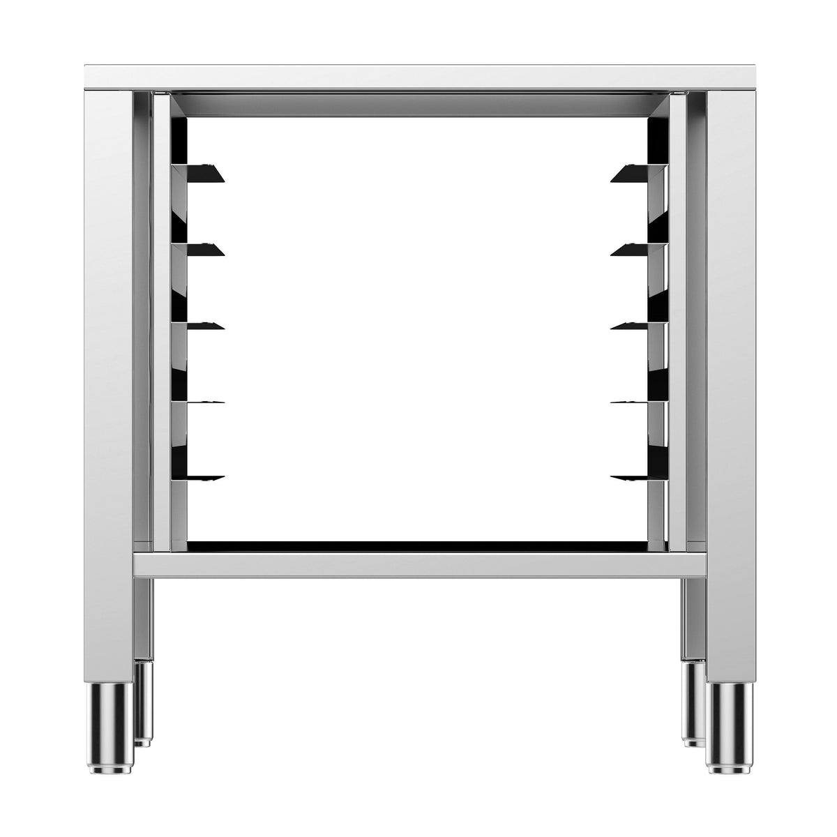 Kombiuunin alusta - 730x600 mm; 770 mm korkea; 5x GN 1/1 teline - ruostumaton teräs AISI 430 - yhteensopiva: KD-sarja - sis. Blechhalter 5x GN 1/1