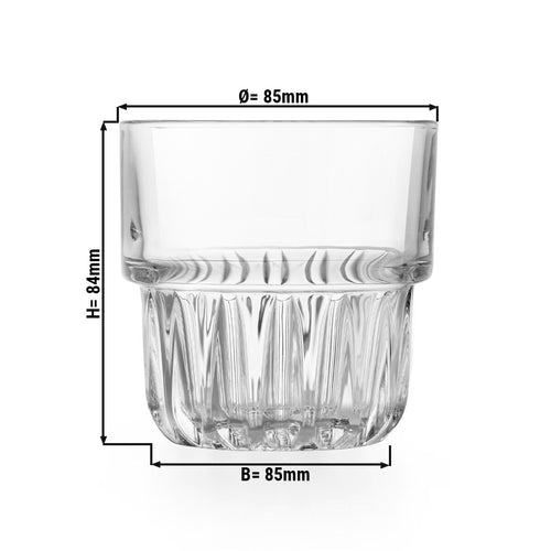 (12 kpl) Allround‑lasi – EVEREST – 266 ml – kirkas