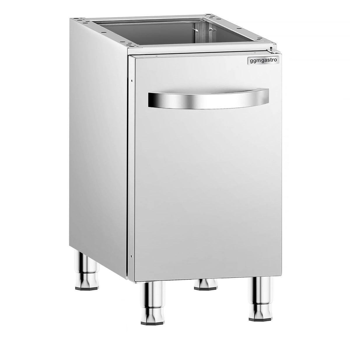 Alakaappi kaasuliedelle - 400x600x600 mm; 1 ovi - ruostumaton teräs AISI 304 - yhteensopiva: GHK4632 & GHK4631