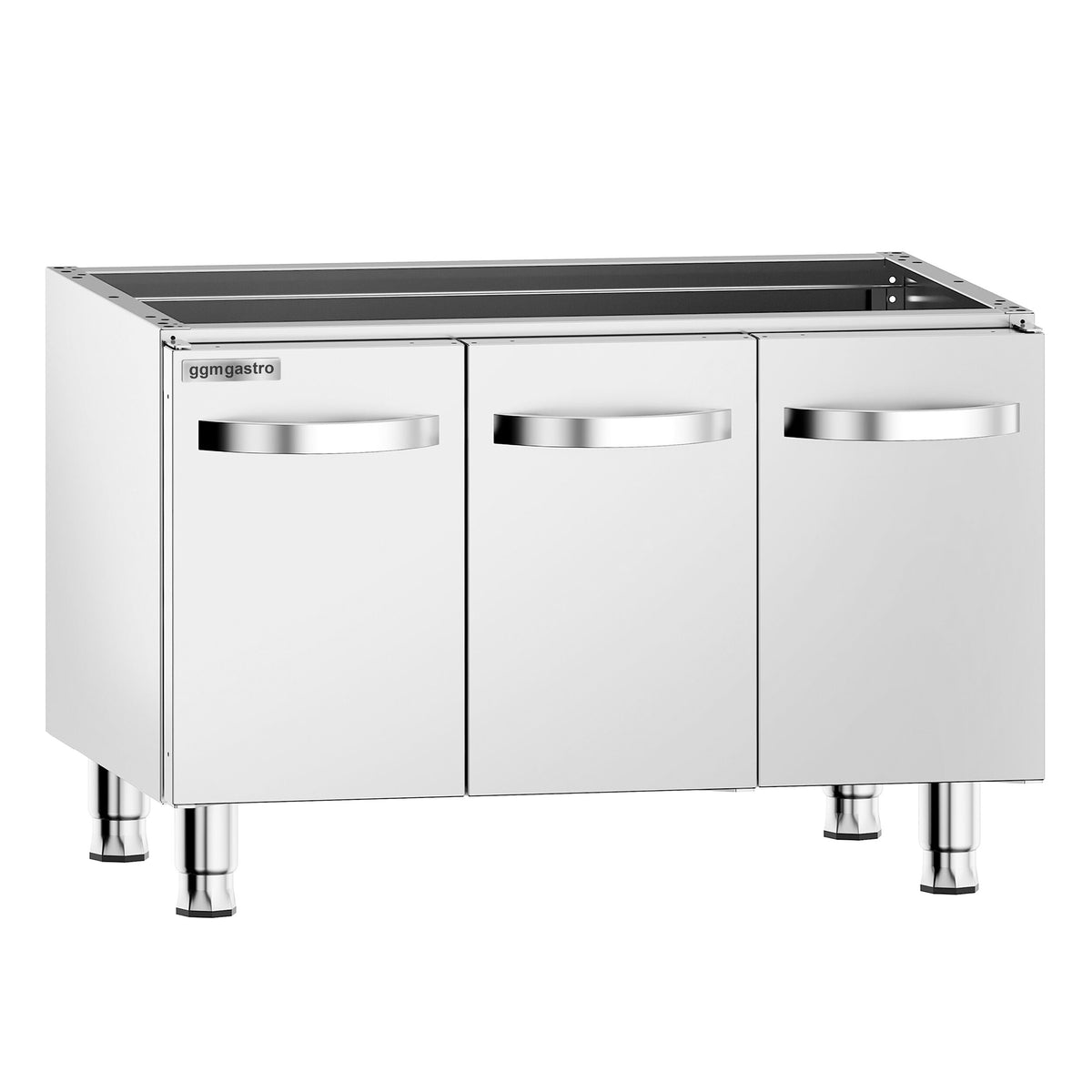 Alakaappi kaasuliedelle - 900x600x600 mm; 3 ovea - ruostumaton teräs AISI 304 - yhteensopiva: GHK9636HP & GHK9636