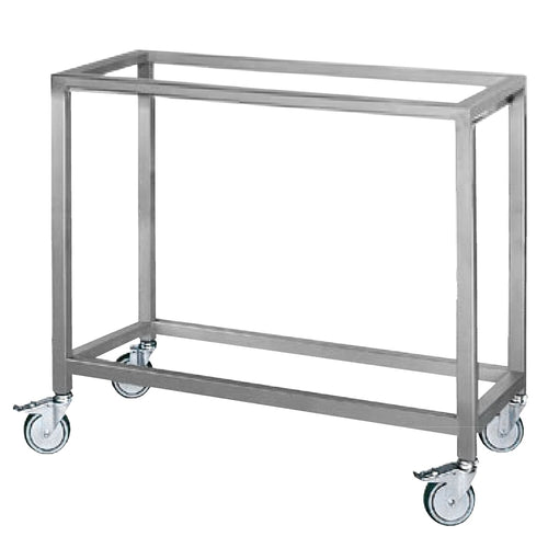 Mobile Open Stand  EHKM & GHKM - 1190x480x883mm - Stainless Steel - with Wheels - for Hähnchengrills