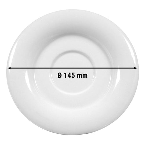 (12 pcs) SELTMANN WEIDEN | Savoy Porcelain Saucer Set – Ø 145 mm – White