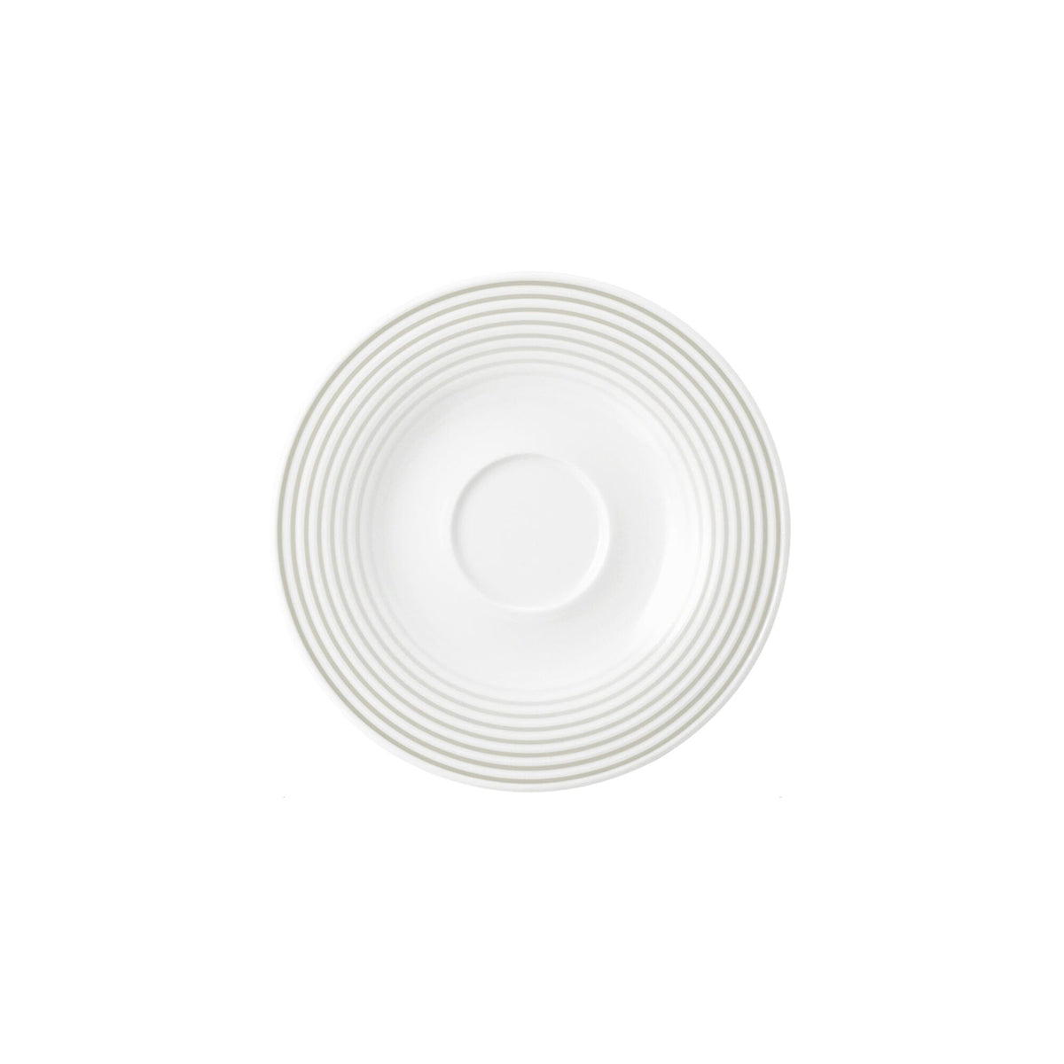 (6 pieces) SELTMANN WEIDEN | Round Espresso Saucer Blues – Pearl Grey – Ø135 mm – High-Gloss Porcelain