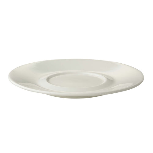 (6 pcs) LUX - Cappuccino saucers - Ø180mm - Ivory