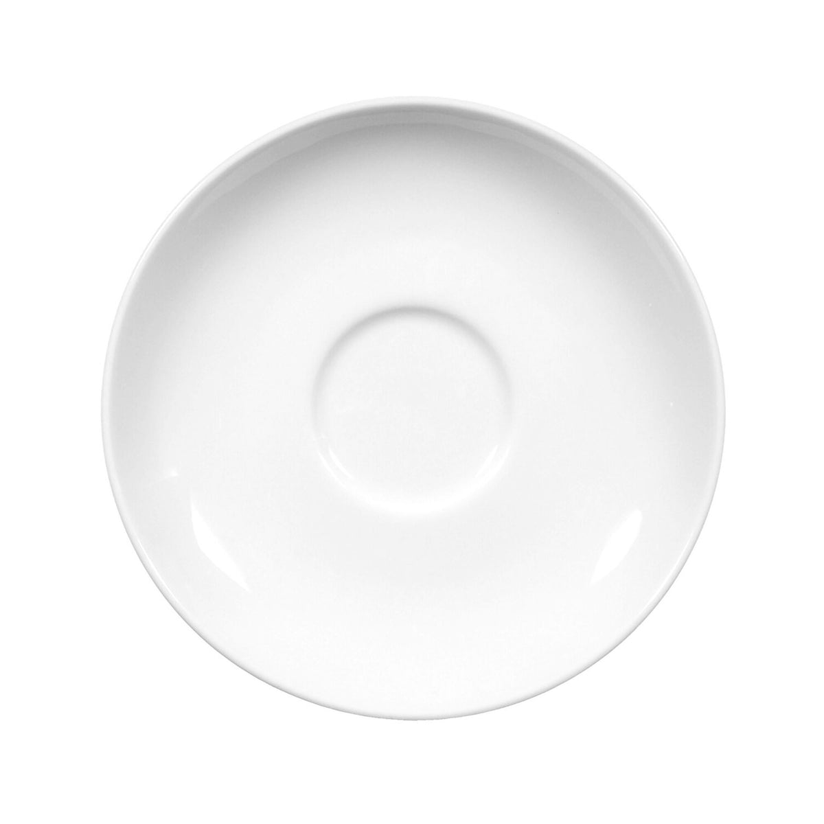 (6 pcs) SELTMANN WEIDEN | Porcelain Saucer Set – Meran Basic Series – White – Ø 147 mm