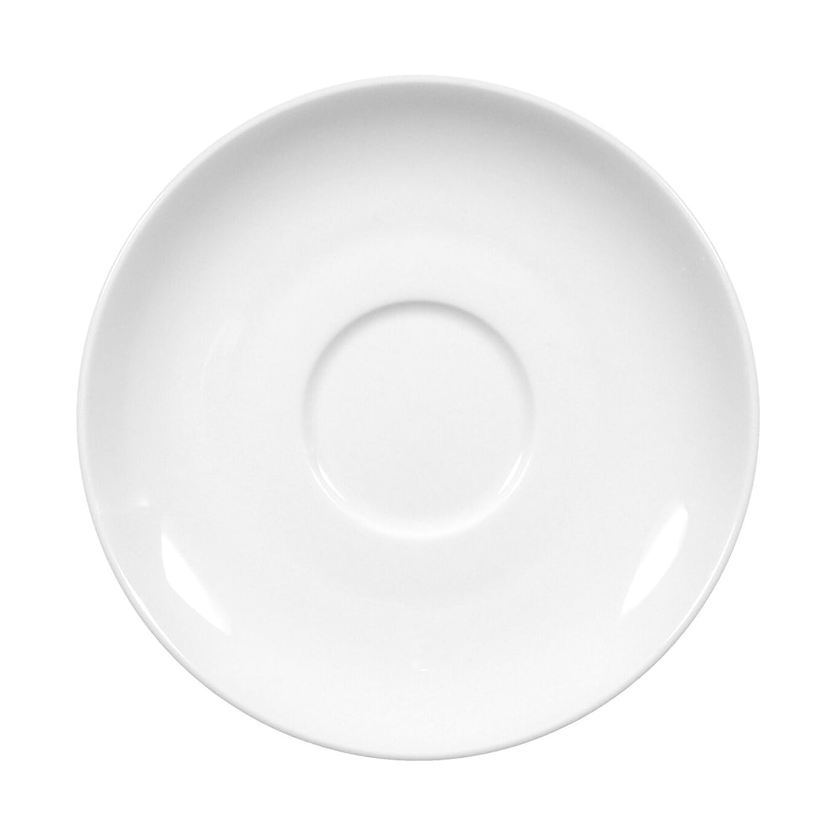(6 pcs) SELTMANN WEIDEN | Porcelain Saucer Set – Meran Basic Series – White – Ø 159 mm