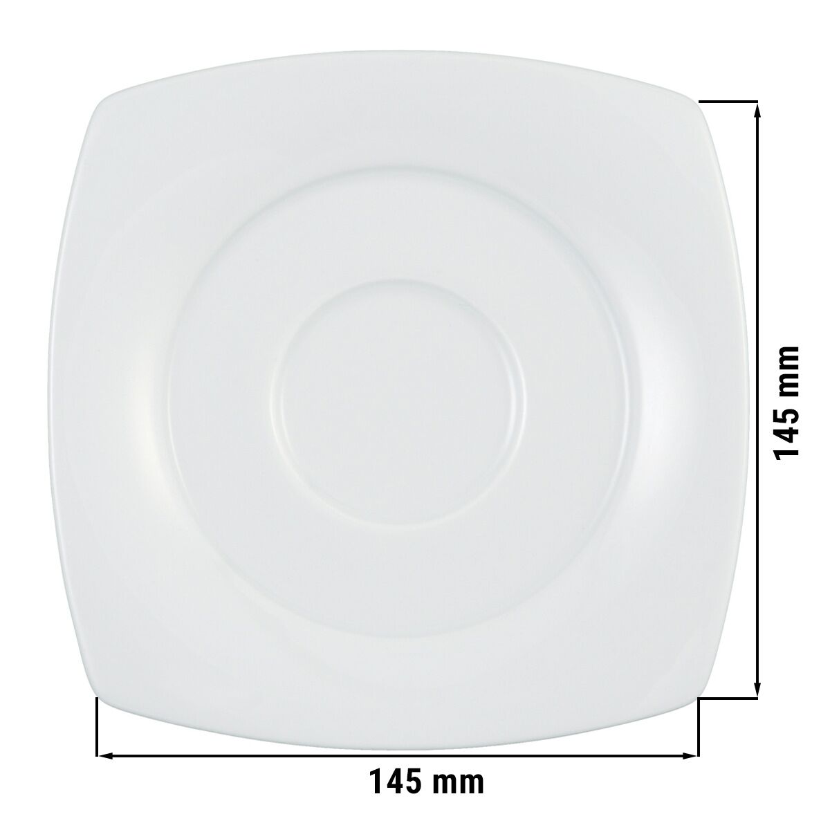(12 kpl) SELTMANN WEIDEN | Lautanen - kulmikas - 145mm - Valkoinen/Uni