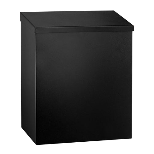 Seinäroskakori - 7 litraa - 240x110x290 mm - musta - ruostumaton teräs