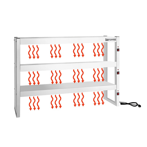 Infrapuna‑lämpösäteilijä - 1500x300 mm - 2,16 kW - 3 lämmitettyä tasoa