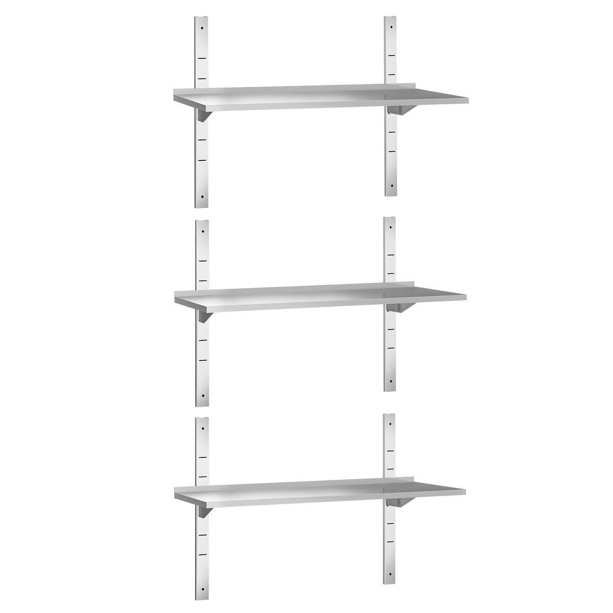Commercial Stainless Steel Wall Shelf PREMIUM - 1400x300mm - 3 Tiers