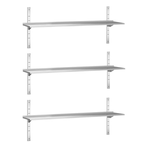 Seinähylly PREMIUM - 1800x400 mm - 3 tasoa