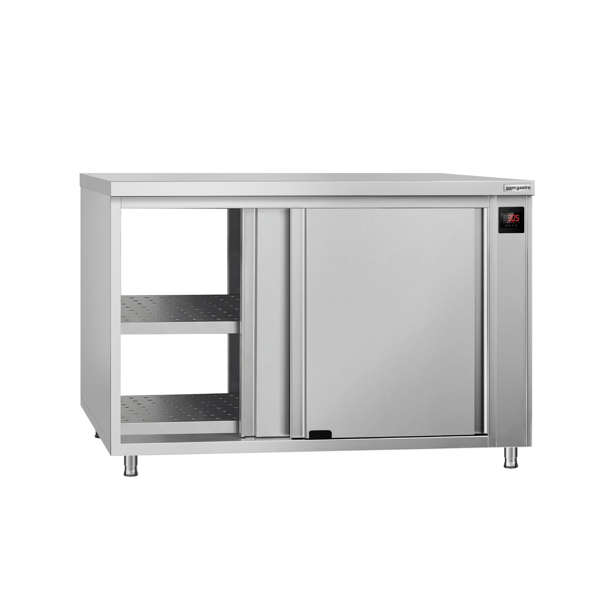 Commercial Hot Cupboard ECO - 1000x700mm - with pass-through & sliding doors - digital