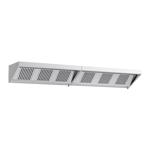 Seinähuuva - 3800 mm - 700 mm syvä - rasvasuodatin ja valaistuksella