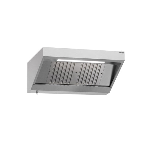 Seinähuuva - 1200 mm - 900 mm syvä - rasvasuodatin ja LED-valaistus