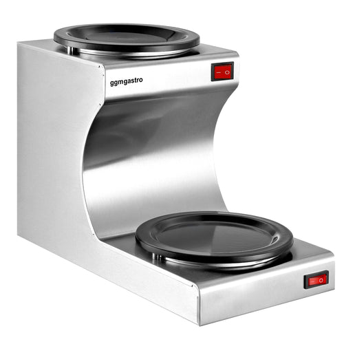 Lämpölevy - ruostumaton teräs - 160 W - 2 kahvi- tai teekannulle (Ø 174 mm)