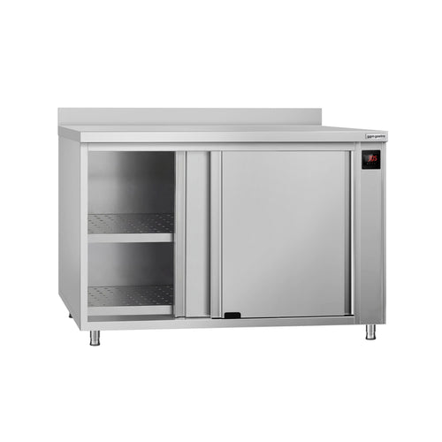 Lämpövitriini ECO - 1,5 kW - lasiliukuovilla & 1 hylly - 1000x700x970 mm