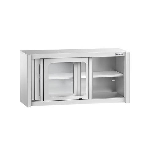 RST-seinäkaappi - 1200x400 mm - lasiliukuovilla - 650 mm korkea