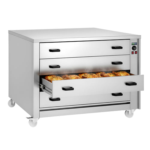 Commercial Warming Drawers - 4-Drawer - 4 × GN 1/1 - 2kW - 1395x910x1020mm