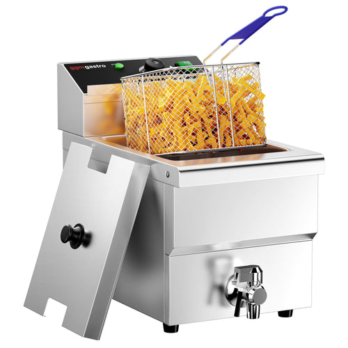 Sähköinen friteerauskone - 8 L - 3,25 kW - tyhjennyshanalla