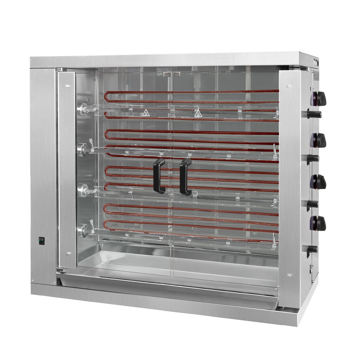 Commercial Electric Chicken Rotisserie Oven - 19.2kW - with 4 Skewers for up to 24 chickens