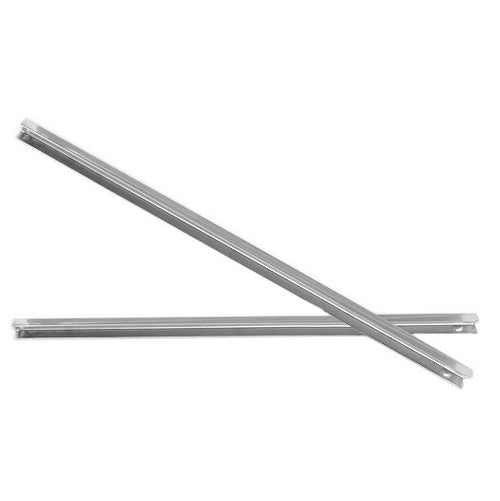 Ruostumattomat teräskiskot - 28x563x26 mm - sis. 1 pari - yhteensopiva KTS, GTS, ZBS7