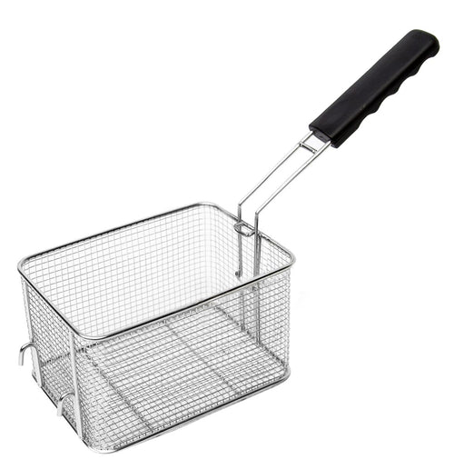 Friteerauskori - 195x270 mm; 161 mm korkeus - ruostumaton teräs; muovikahva - yhteensopiva: EFK8 & EFK8+8