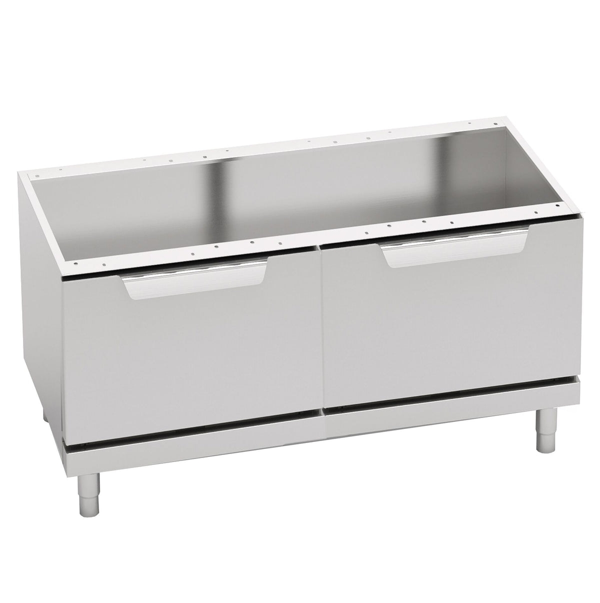Base Cabinet - Stainless Steel - Lorenzo 700 - 1200x560x600mm - Stainless Steel - 2 doors - Hinge Right & Left