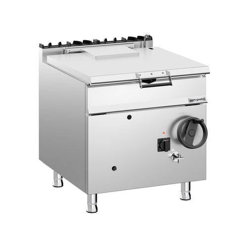 Kippipannu - kaasu - 80 l - 20,5 kW - käsipyörä ja vesiliitäntä