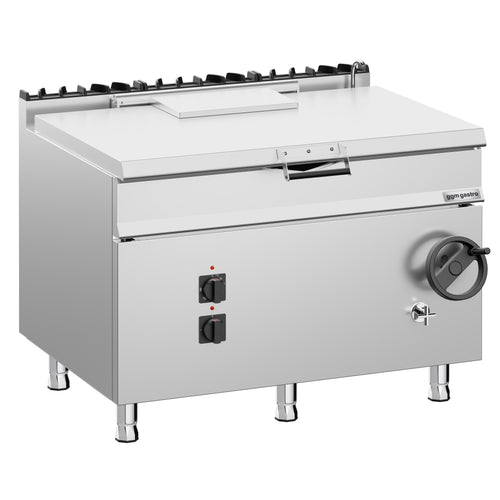 Kippipannu - sähkö - 120 l - 18,0 kW - käsipyörä ja vesiliitäntä
