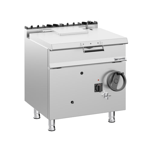 Kippipannu - kaasu - 60 l - 20,5 kW - käsipyörä ja vesiliitäntä