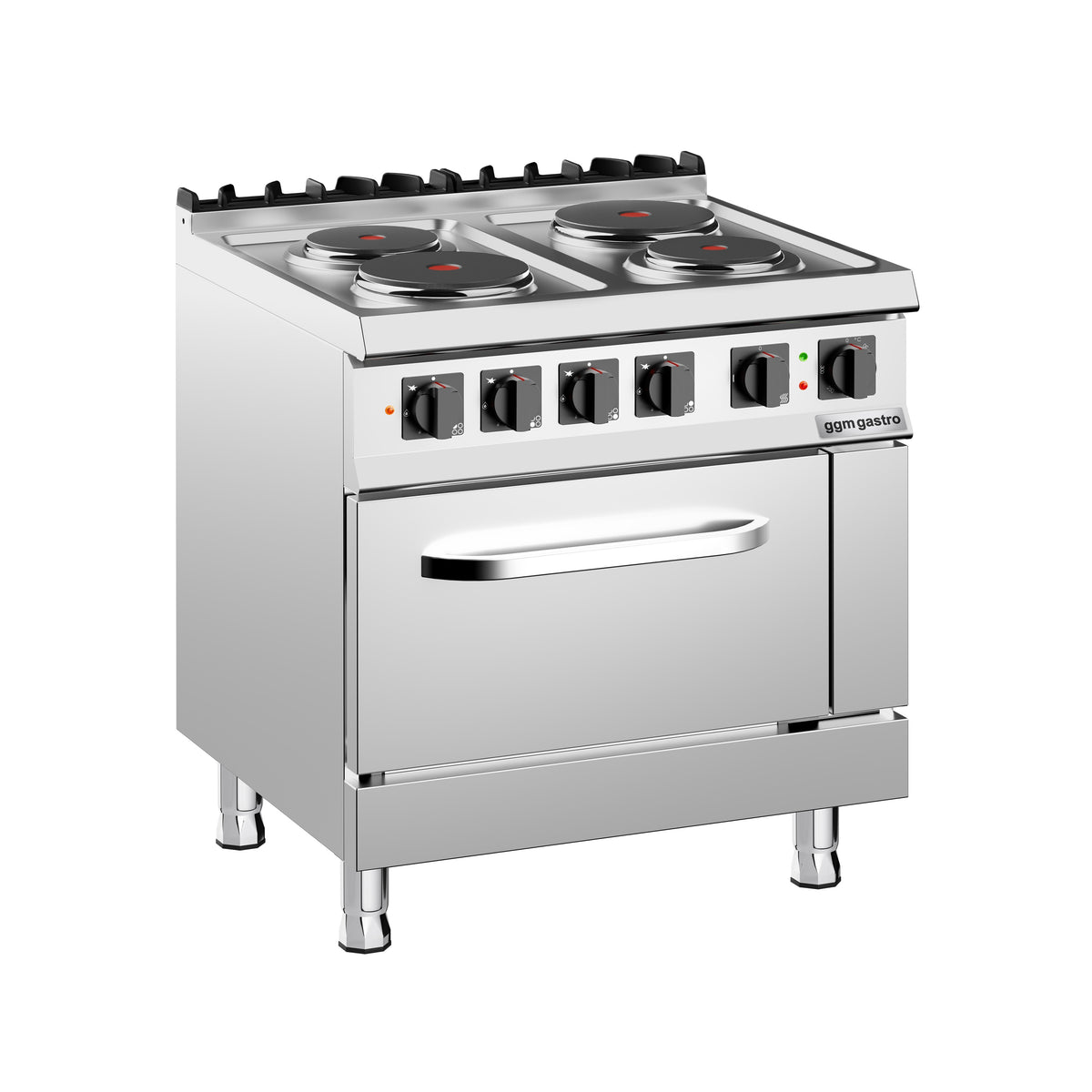 Kaasuliesi Giuseppe 700 ‑sarja - 800x730x900 mm - 15,2 kW - 4 poltinta - sis. kaasu‑uuni - 6 kW