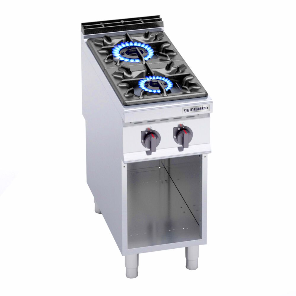 Kaasuliesi LORENZO 900 ‑sarja - 19 kW - 2 poltinta - jalustalla - 400x900x965 mm