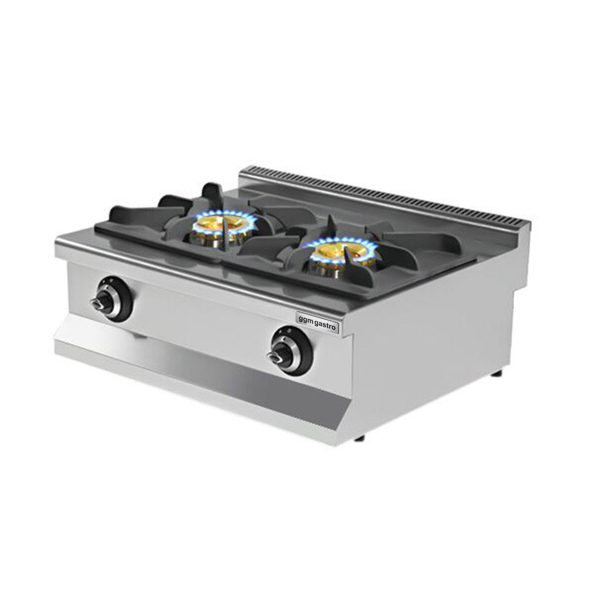 Kaasuliesi - 17,3 kW - 2 poltinta - pöytämalli - 800x700x425 mm