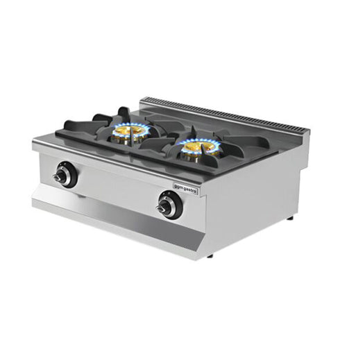 Kaasuliesi - 17,3 kW - 2 poltinta - pöytämalli - 800x700x425 mm