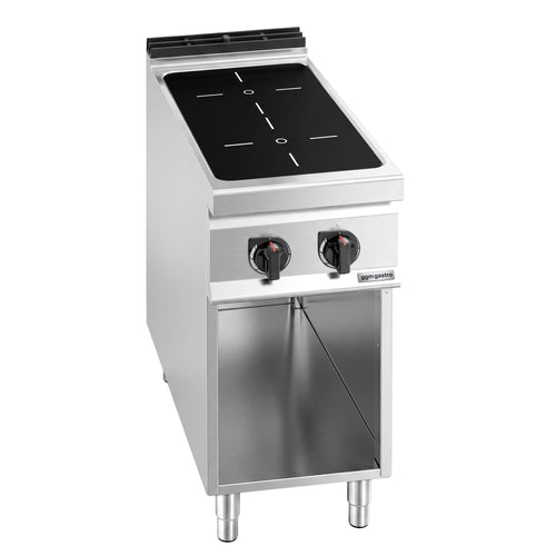 Induktioliesi Lorenzo 900 ‑sarja - 400x900x965 mm - 10 kW - 2 keittoaluetta - jalustalla